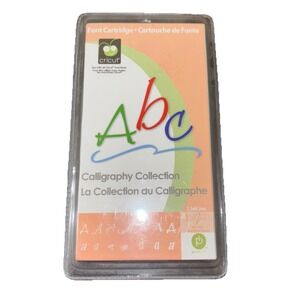 Cricut Calligraphy Collection Retired New Sealed Font Cartridge 290592